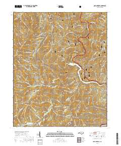 Cove Creek Gap 2019 topographic map thumbnail