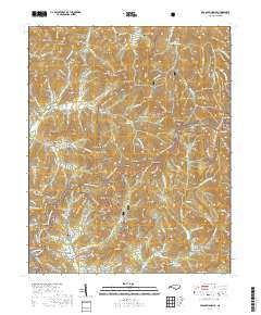 Craggy Pinnacle 2019 topographic map thumbnail