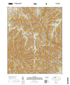 Cruso 2019 topographic map thumbnail