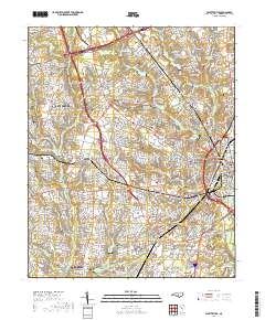 Fayetteville 2019 topographic map thumbnail