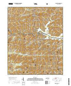 Fontana Dam 2019 topographic map thumbnail