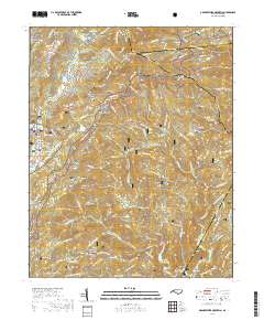 Grandfather Mountain 2019 topographic map thumbnail