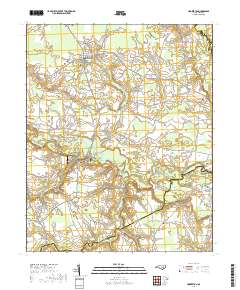Hookerton 2019 topographic map thumbnail