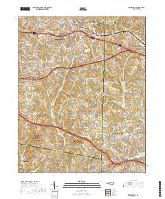 Kernersville 2019 topographic map thumbnail