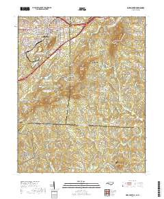 Kings Mountain 2019 topographic map thumbnail