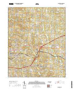 Knightdale 2019 topographic map thumbnail