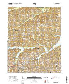 Lake Brandt 2019 topographic map thumbnail