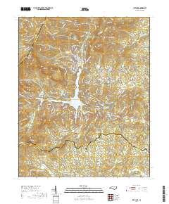 Lake Lure 2019 topographic map thumbnail