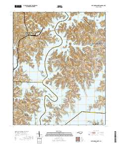 Lake Norman North 2019 topographic map thumbnail