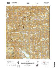 Lake Toxaway 2019 topographic map thumbnail
