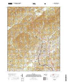 Lenoir 2019 topographic map thumbnail