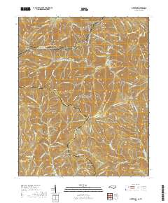 Luftee Knob 2019 topographic map thumbnail