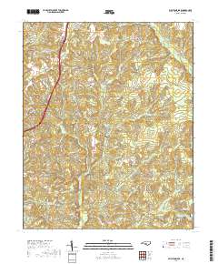 Millstone Lake 2019 topographic map thumbnail
