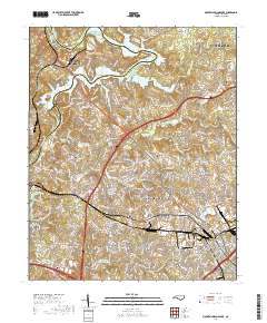 Mountain Island Lake 2019 topographic map thumbnail