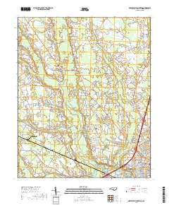 Northwest Lumberton 2019 topographic map thumbnail