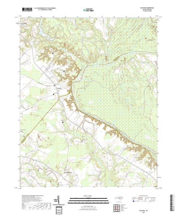 Palmyra 2021 topographic map thumbnail
