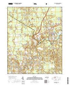 Pollocksville 2019 topographic map thumbnail