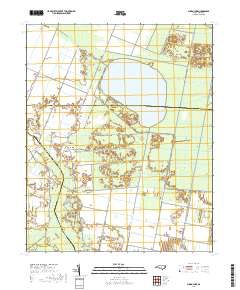 Pungo Lake 2019 topographic map thumbnail