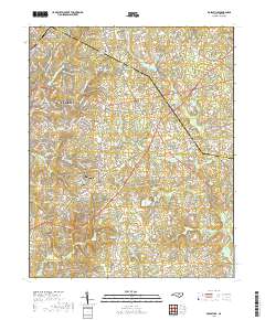 Rolesville 2019 topographic map thumbnail