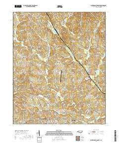 Rutherfordton North 2019 topographic map thumbnail