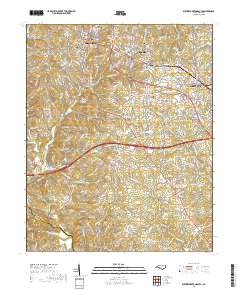 Rutherfordton South 2019 topographic map thumbnail