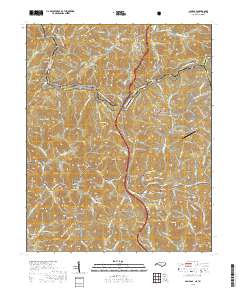 Sams Gap 2019 topographic map thumbnail