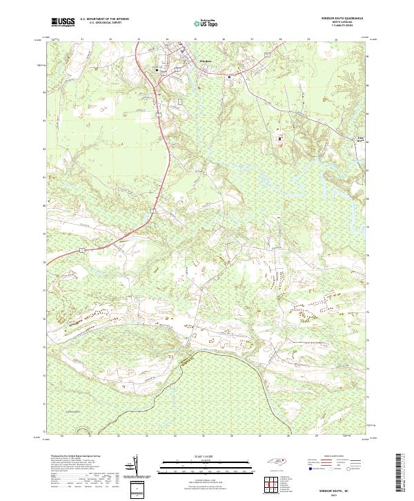 Windsor South 2021 topographic map thumbnail