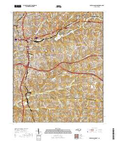 Winston-Salem East 2019 topographic map thumbnail