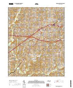 Winston-Salem West 2019 topographic map thumbnail