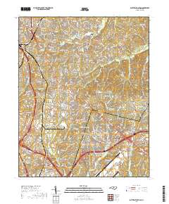 Southeast Durham 2019 topographic map thumbnail