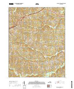 Amelia Court House 2019 topographic map thumbnail