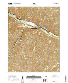 Arvonia 2019 topographic map thumbnail