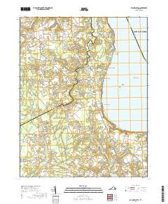 Bacons Castle 2019 topographic map thumbnail