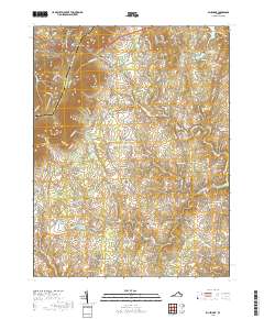 Bluemont 2019 topographic map thumbnail