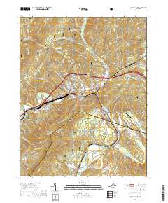 Clifton Forge 2019 topographic map thumbnail