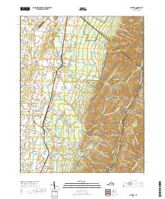 Crimora 2019 topographic map thumbnail