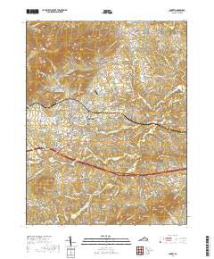 Crozet 2019 topographic map thumbnail