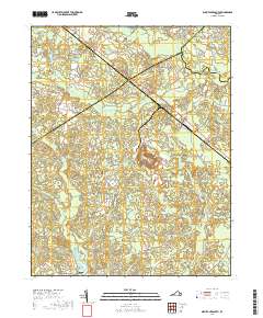 Disputanta South 2019 topographic map thumbnail