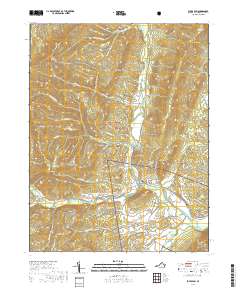 Fulks Run 2019 topographic map thumbnail