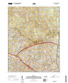Glen Allen 2019 topographic map thumbnail