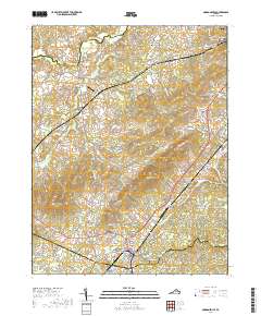 Gordonsville 2019 topographic map thumbnail