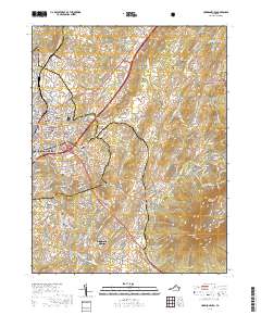 Harrisonburg 2019 topographic map thumbnail