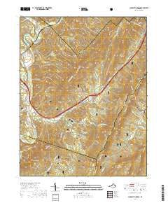 Longdale Furnace 2019 topographic map thumbnail