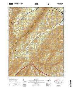 Millboro 2019 topographic map thumbnail