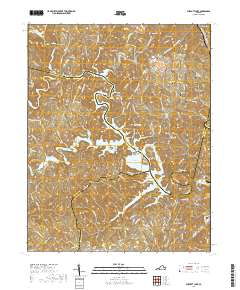 Philpott Lake 2019 topographic map thumbnail