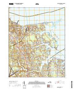 Poquoson West 2019 topographic map thumbnail
