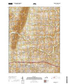 Purcellville 2019 topographic map thumbnail