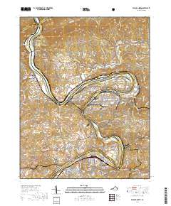Radford North 2019 topographic map thumbnail