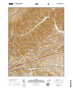 Rural Retreat 2019 topographic map thumbnail