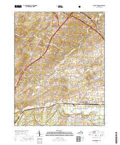 Stuarts Draft 2019 topographic map thumbnail